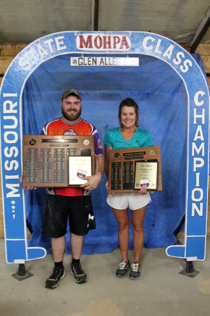 2023 09 03 State Tournament Men and Women Champs Michael Bowman and Pam Meyer